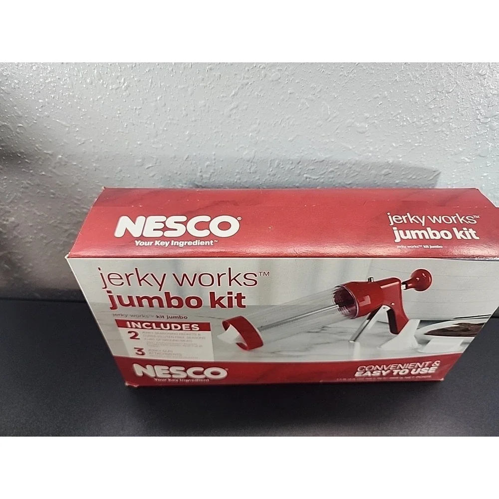 Nesco BJX-5,‎ Jerky Works Jumbo Kit, Red New